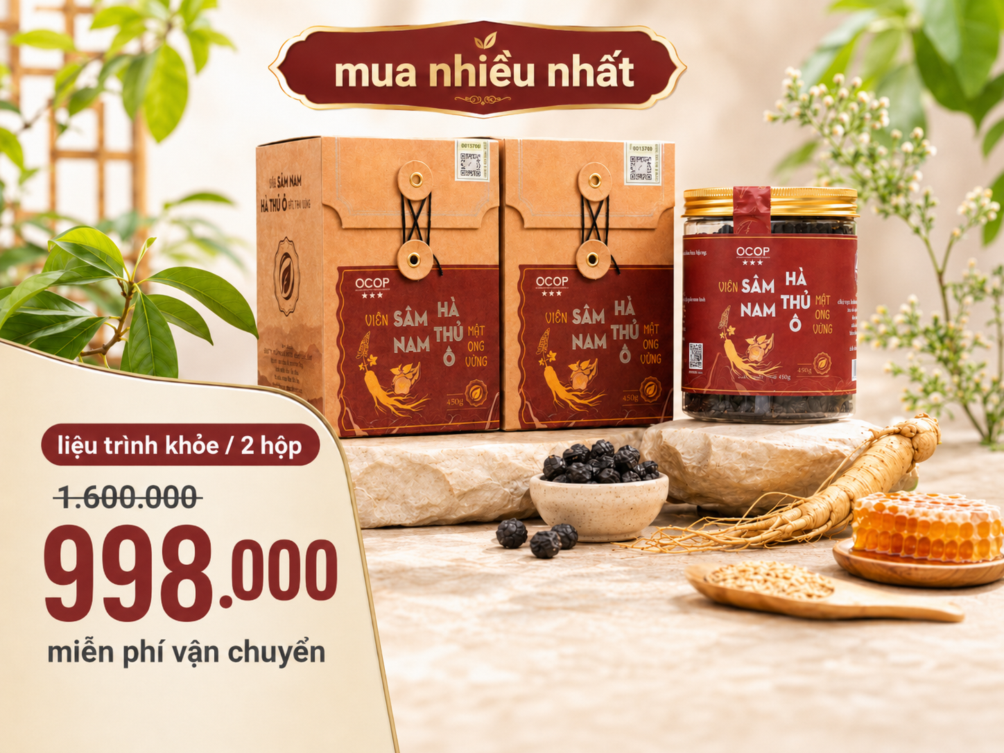 Liệu trình 2 hộp — 998.000đ (mua nhiều nhất)